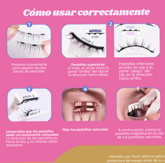 Pestañas Magnéticas Profesionales – Sin Pegamento, Sin Drama