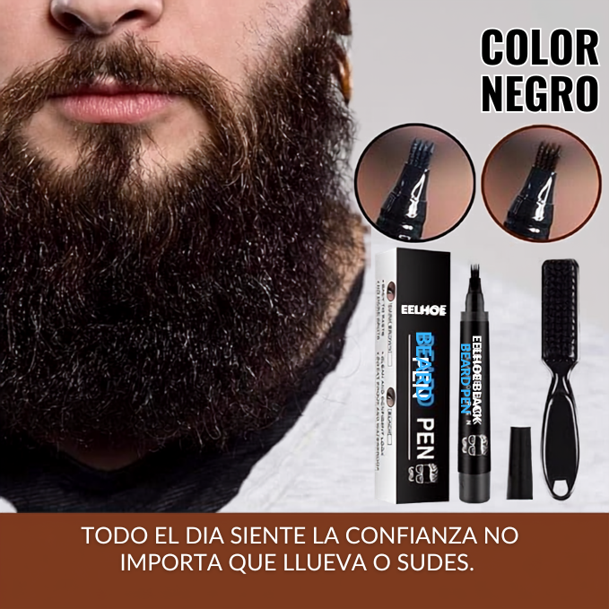 PEN BEARD Color Negro - todo el día siente la confianza