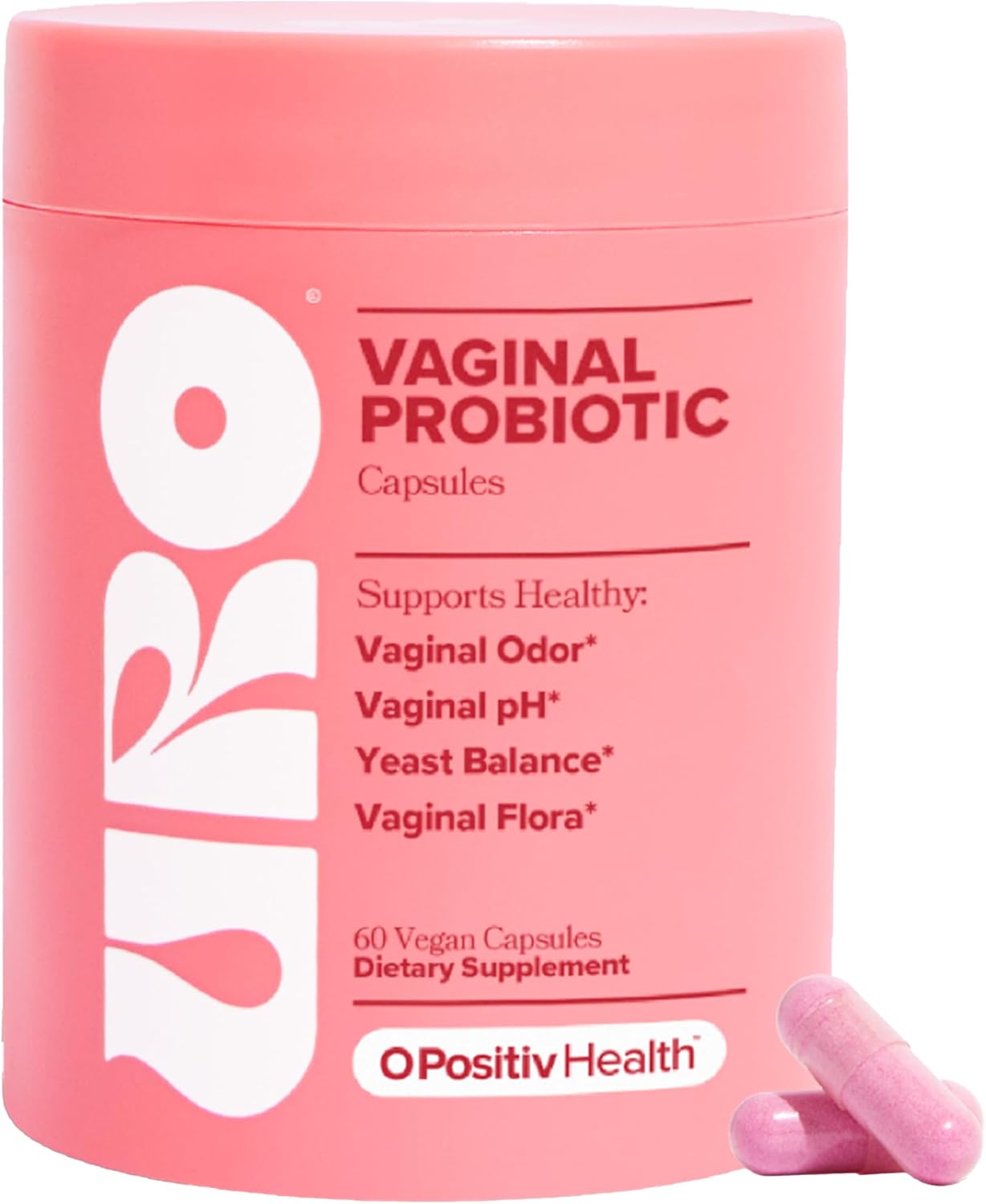 URO Vaginal Probiotics | Probióticos + Prebióticos para pH y Flora 60 cápsulas – Envío gratis RD