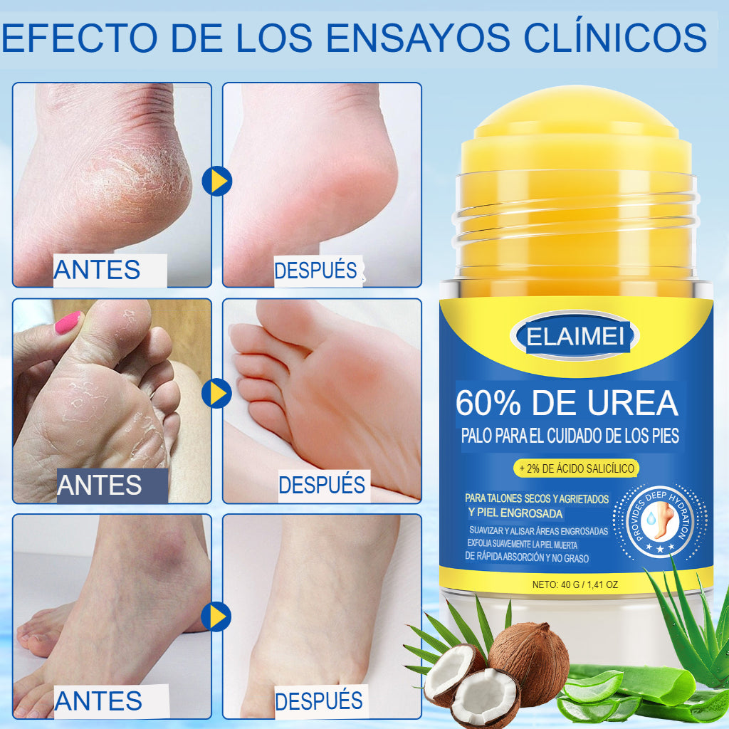 Combo Pies Suaves — Stick Urea 60% + Calcetín de Silicona | Resultados en 7 días