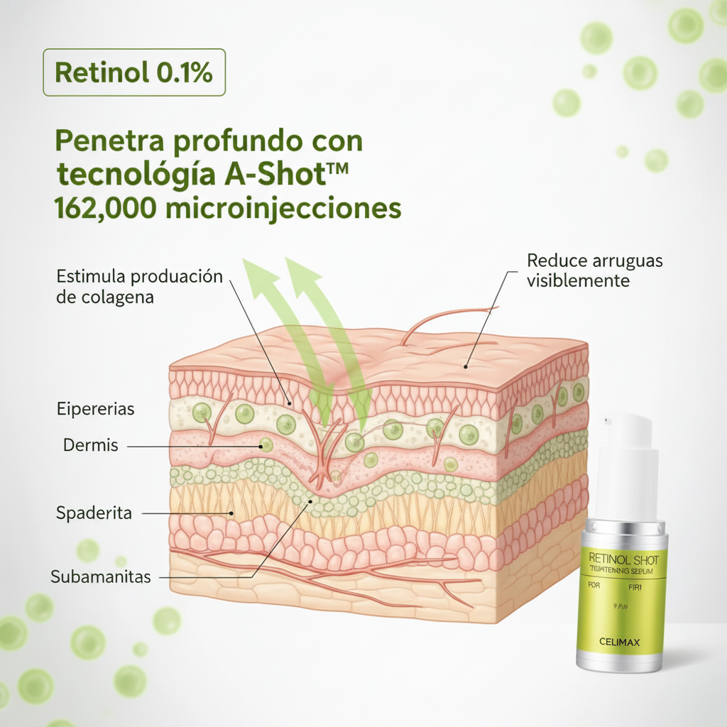Infografía tecnología A-Shot 162000 microinyecciones Celimax