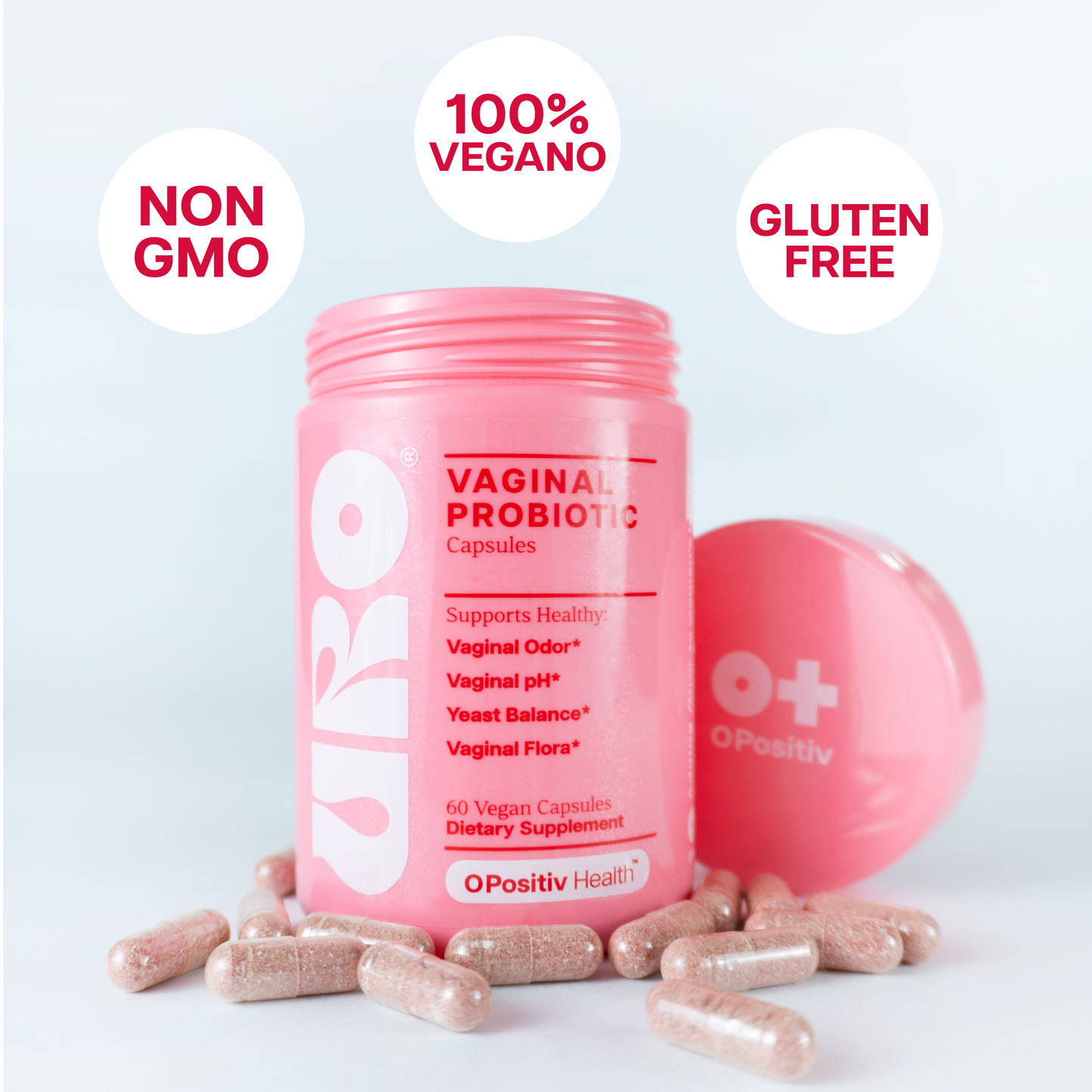 URO Vaginal Probiotics | Probióticos + Prebióticos para pH y Flora 60 cápsulas – Envío gratis RD